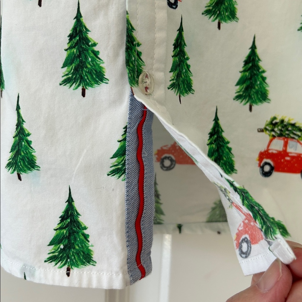 Tuk-Tuk Designs "Bringing Home the Tree" Shirt Sz 11-12 w MEASUREMENTS Xmas - Picture 5 of 15
